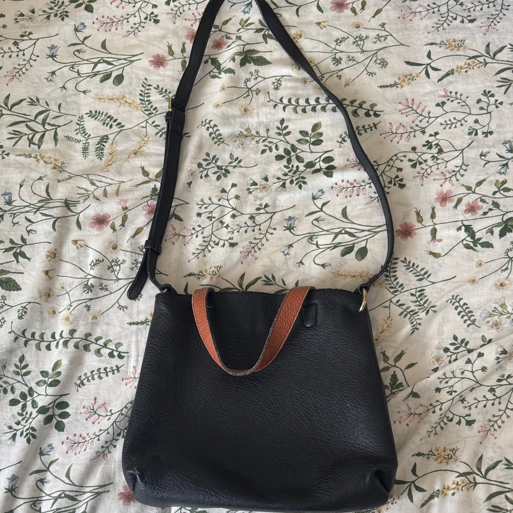 Urban Outfitters Black and Brown Shoulder Bag